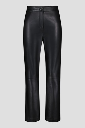 Pantalon noir en aspect cuir de D'Auvry pour Femmes