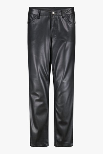 Pantalon noir en simili-cuir de Fransa pour Femmes