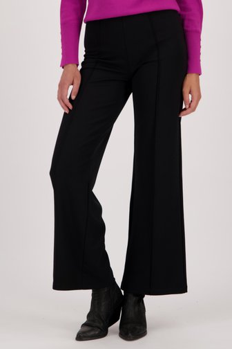 Pantalon noir large à taille élastique, female, Marque: Liberty Island
