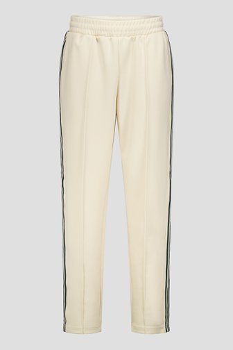 Le devant de Pantalon sportif beige avec bandes vertes de Only & Sons pour Hommes