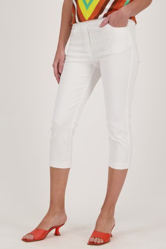 Pantalon stretch blanc - longueur 3/4