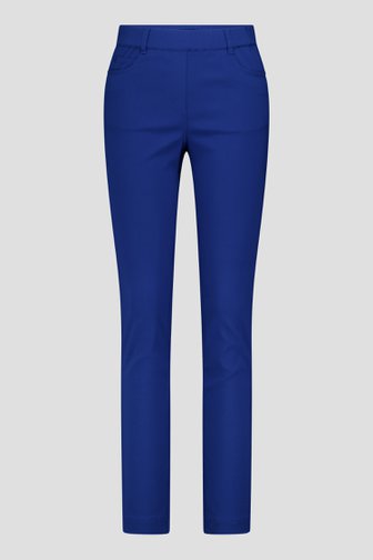 Photo produit 1 de Pantalon stretch bleu avec taille élastiquée de Claude Arielle pour Femmes