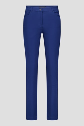 Le devant de Pantalon stretch bleu foncé  de Claude Arielle pour Femmes