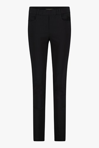 Pantalon stretch noir avec taille élastiquée de Claude Arielle pour Femmes