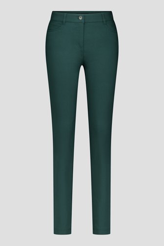 Le devant de Pantalon stretch vert foncé de Claude Arielle pour Femmes