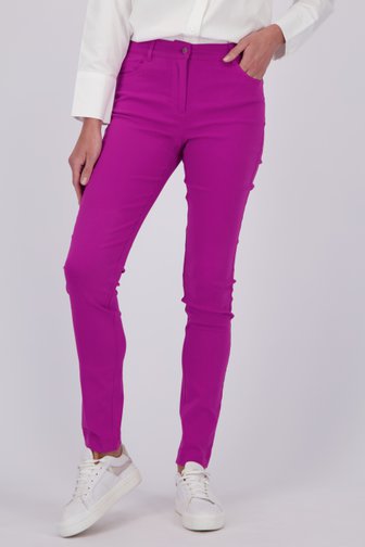 Pantalon stretch violet de Claude Arielle pour Femmes