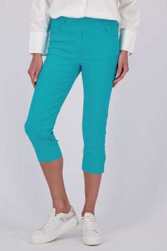 Pantalon turquoise - Longueur 7/8 de Claude Arielle pour Femmes