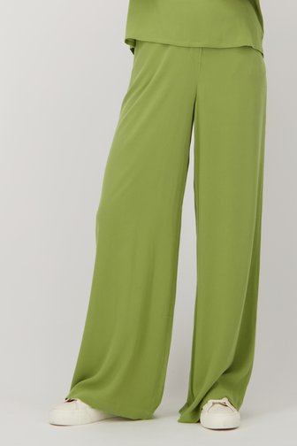 Pantalon vert ample avec taille élastique de Liberty Island pour Femmes
