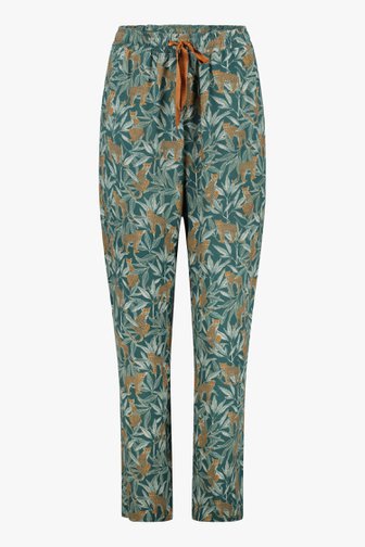 Pantalon vert avec imprimé de Liberty Island homewear pour Femmes