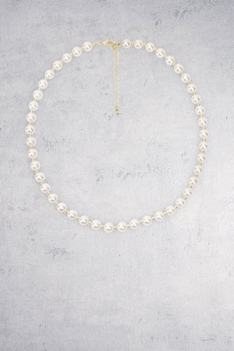 Liberty Island Parelketting met gouden details