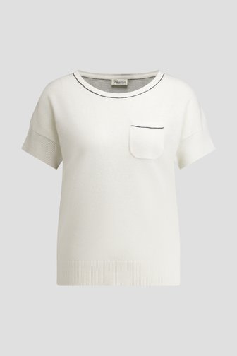 Photo produit 1 de Petit pull écru à manches courtes de Barbara Lebek pour Femmes