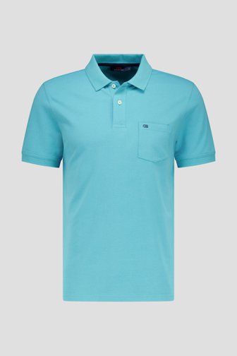 Polo à manches courtes turquoise de Dansaert Blue pour Hommes