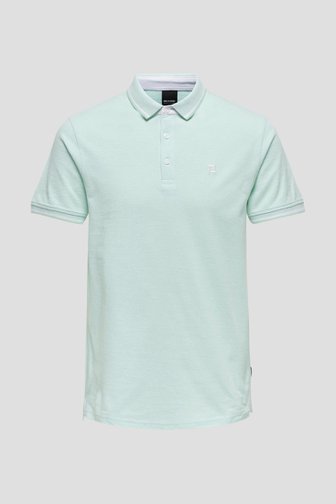 Le devant de Polo à vert menthe manches courtes de Only & Sons pour Hommes