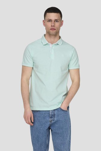Le devant de Polo à vert menthe manches courtes de Only & Sons pour Hommes