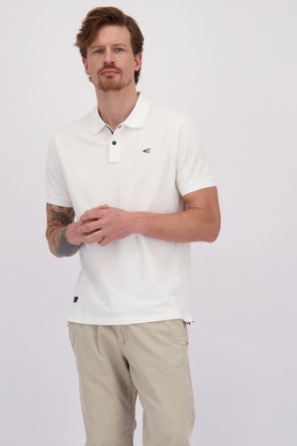 Le devant de Polo blanc de Camel active pour Hommes