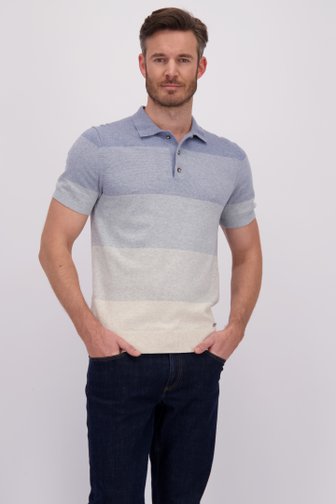 Le devant de Polo bleu à effet dégradé de Upper East pour Hommes