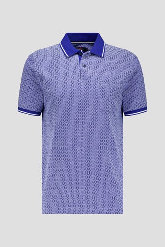 Polo bleu avec imprimé de Dansaert Blue pour Hommes