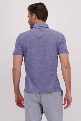 Polo bleu chiné de Upper East pour Hommes