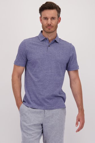 Polo bleu chiné de Upper East pour Hommes