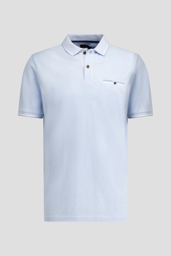 Le devant de Polo bleu clair à manches courtes de Dansaert Blue pour Hommes