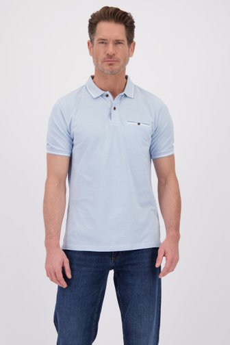 Le devant de Polo bleu clair à manches courtes de Dansaert Blue pour Hommes