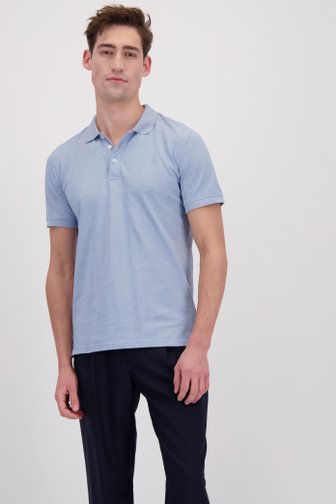 Le devant de Polo bleu clair à manches courtes de Matinique pour Hommes
