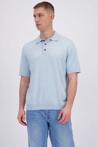 Le devant de Polo bleu clair à manches courtes de Only & Sons pour Hommes