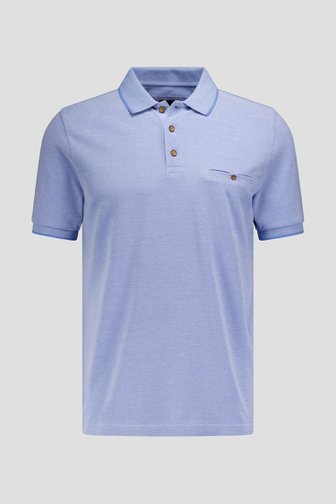 Photo produit 1 de Polo bleu clair chiné de Dansaert Blue pour Hommes