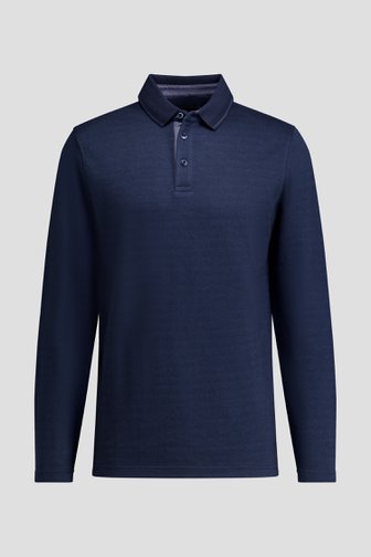Photo produit 1 de Polo bleu foncé à manches longues de Dansaert Blue pour Hommes