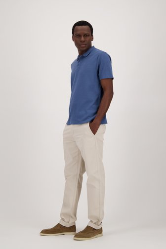 Polo bleu jean de Casual Five pour Hommes