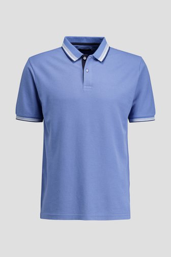 Le devant de Polo bleue avec accent blanc de Dansaert Blue pour Hommes