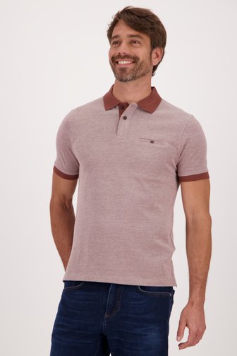 Polo marron, male, Marque: Dansaert Blue