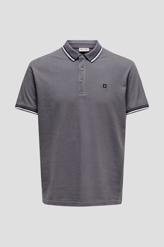 Le devant de Polo marron foncé de Only & Sons pour Hommes