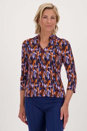 Claude Arielle Polo met gevlekte print