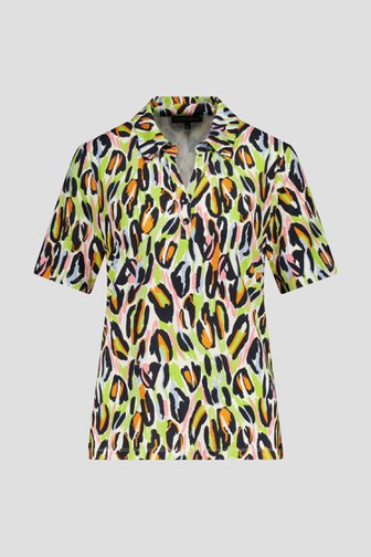 Polo met kleurrijke print van Claude Arielle voor Dames