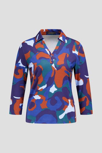 Productfoto 1 van  Polo met kleurrijke print door Claude Arielle voor Dames