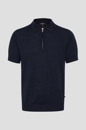 Photo produit 1 de Polo navy avec courte fermeture zippée de Matinique pour Hommes