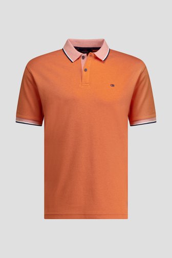 Photo produit 1 de Polo orange à accent bleu de Dansaert Blue pour Hommes