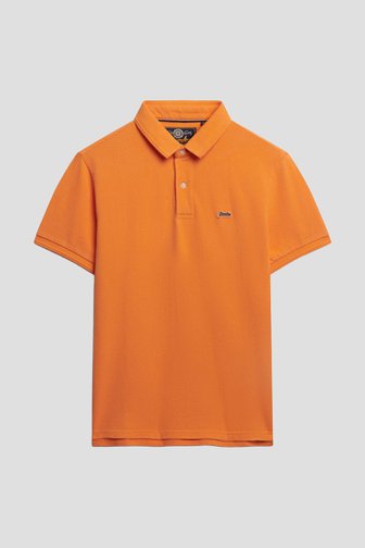 Photo produit 1 de Polo orange en tissu piqué de Superdry pour Hommes