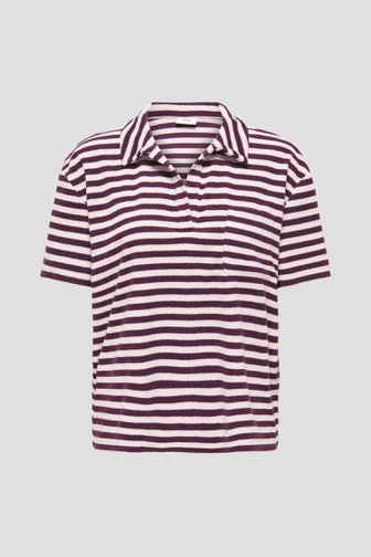 Photo produit 1 de Polo rose-bordeaux en tissu éponge de JDY pour Femmes