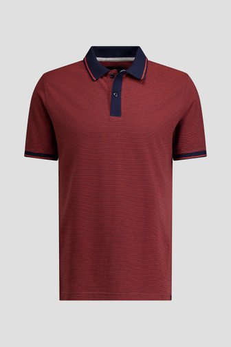 Le devant de Polo rouge à manches courtes de Ravøtt pour Hommes