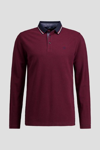 Photo produit 1 de Polo rouge à manches longues de Dansaert Blue pour Hommes
