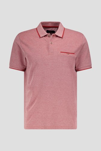 Polo rouge mélangé de Dansaert Blue pour Hommes
