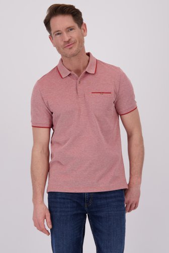 Polo rouge mélangé de Dansaert Blue pour Hommes