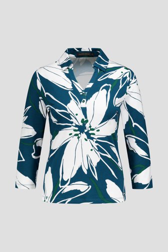 Photo produit 1 de Polo vert à imprimé blanc de Claude Arielle pour Femmes