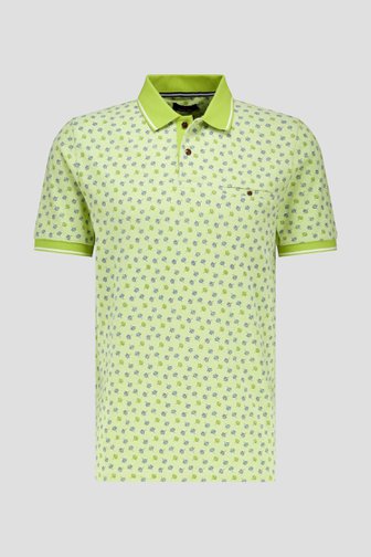Polo vert à imprimé bleu de Dansaert Blue pour Hommes