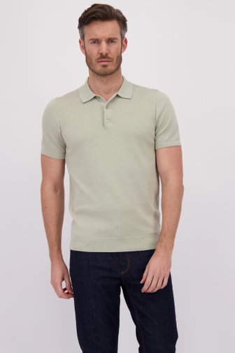 Le devant de Polo vert clair à manches courtes de Michaelis pour Hommes