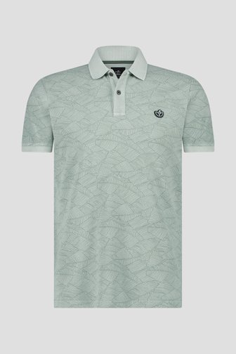 Polo vert clair à motif feuilles de Bluefields pour Hommes