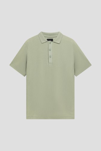 Photo produit 1 de Polo vert clair en maille côtelée de Bluefields pour Hommes