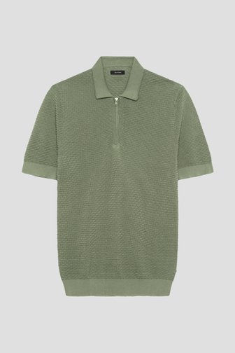 Photo produit 1 de Polo verte structurée avec fermeture zippée de Matinique pour Hommes